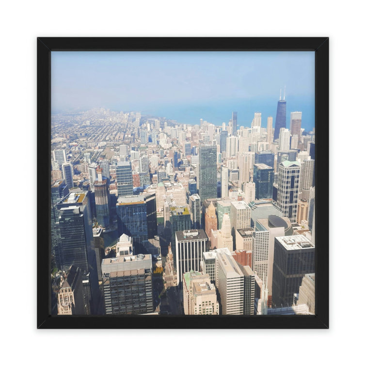 Latitude Run® Chicago Skyline Picture Frame Illustration Wayfair